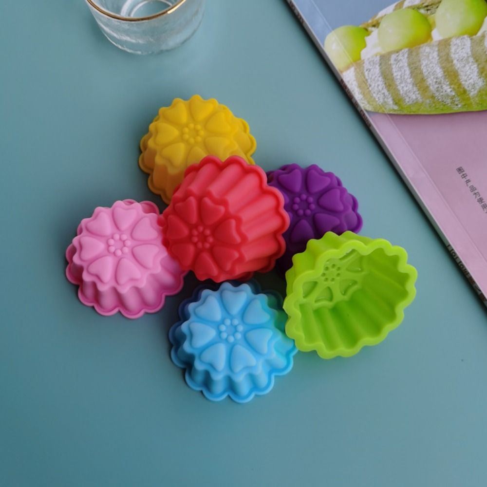 Diy Electronics Components - Cute 5cm Flower Silicone Cake Mold