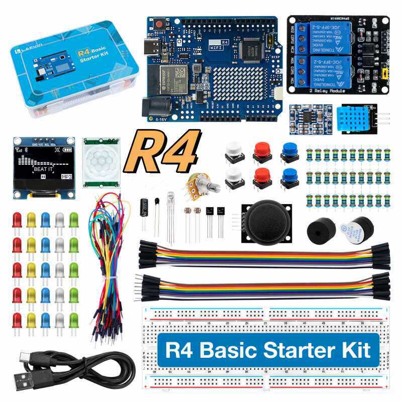 Diy Electronics Components - UNO R4 WiFi Compatible Development Starter
