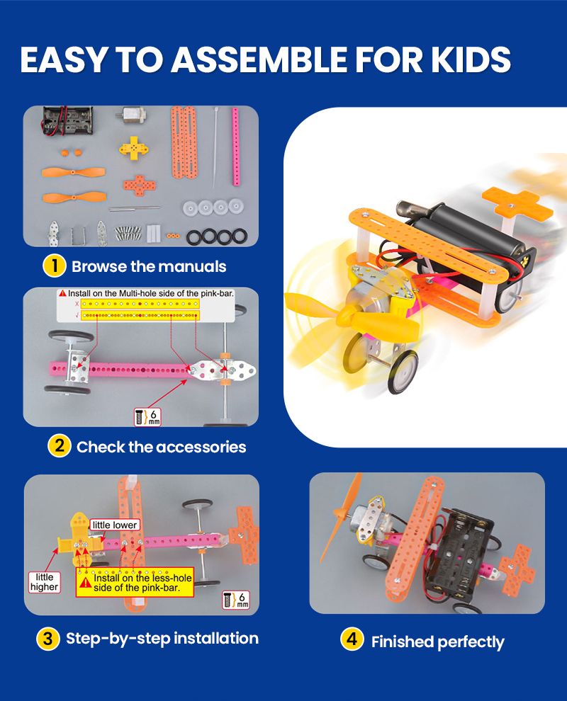 6 Set Robotics Kit Science Exp - Diy Electronics Kids 评论和价格