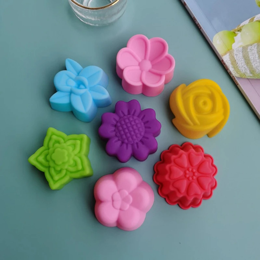 Cute 5cm Flower Silicone Cake  - Diy Electronics Components 评论和价格