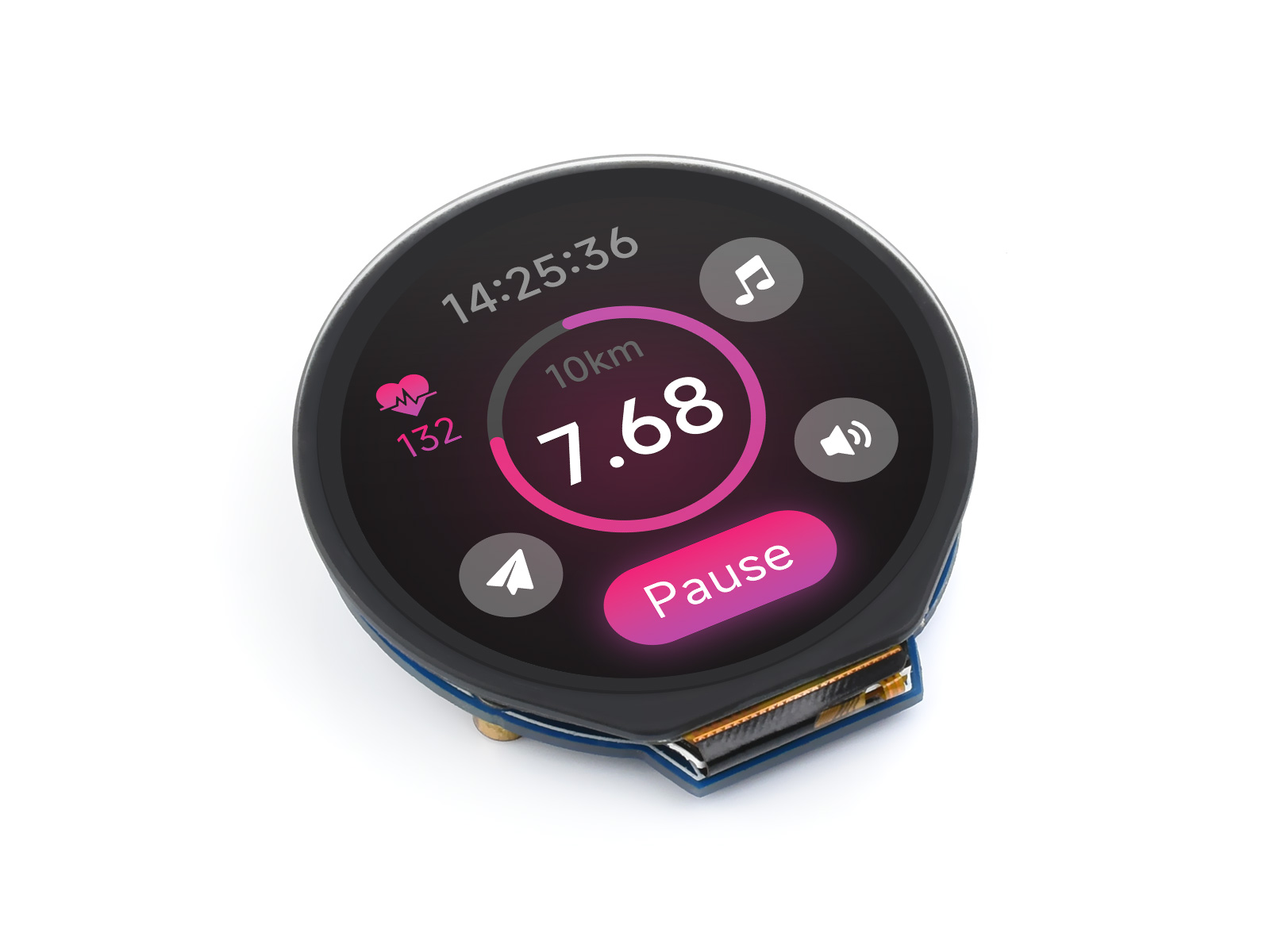 Waveshare 1.28inch Round LCD D - I2C Lcd Display 评论和价格