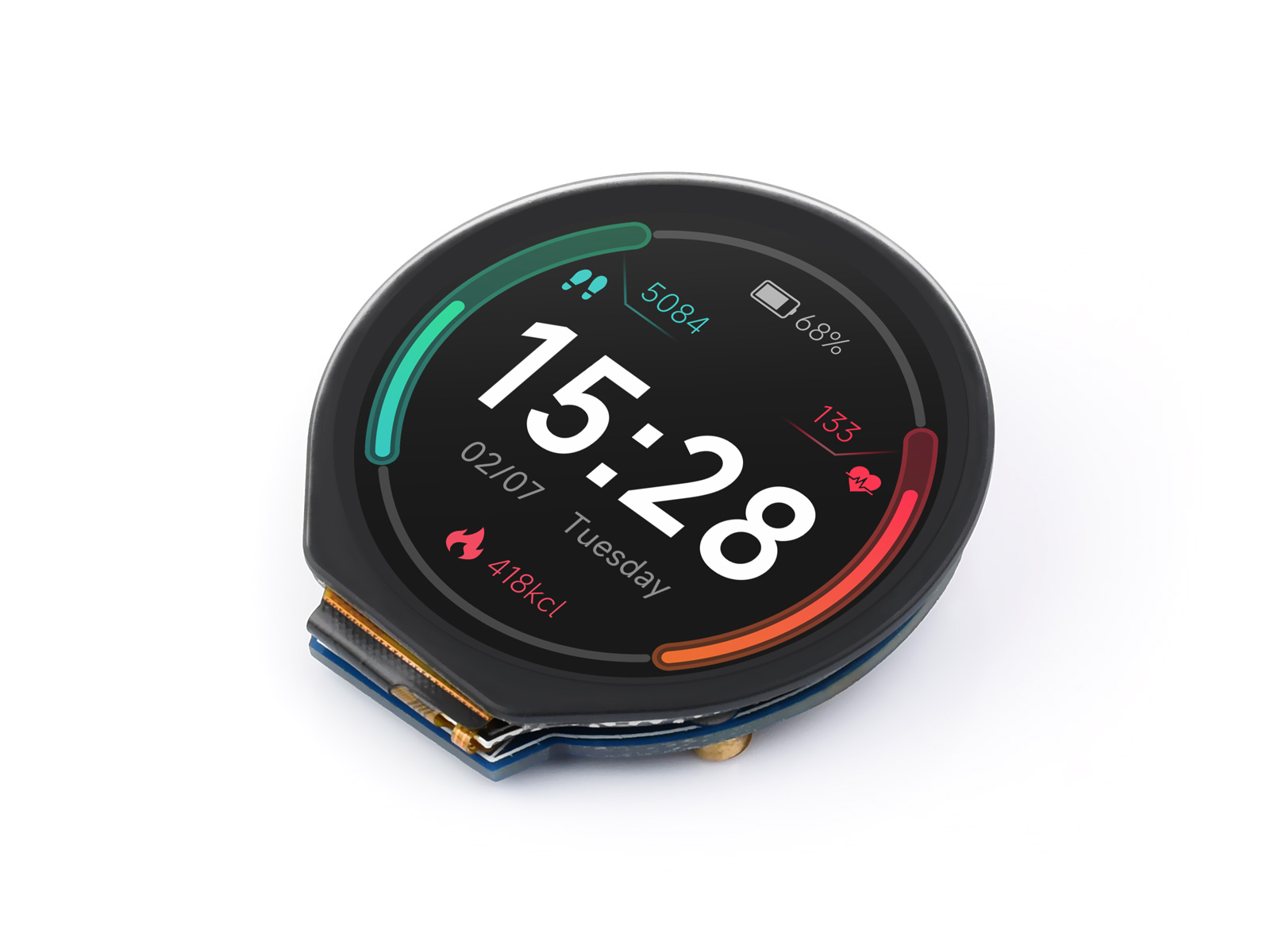 Waveshare 1.28inch Round LCD D - I2C Lcd Display 评论和价格