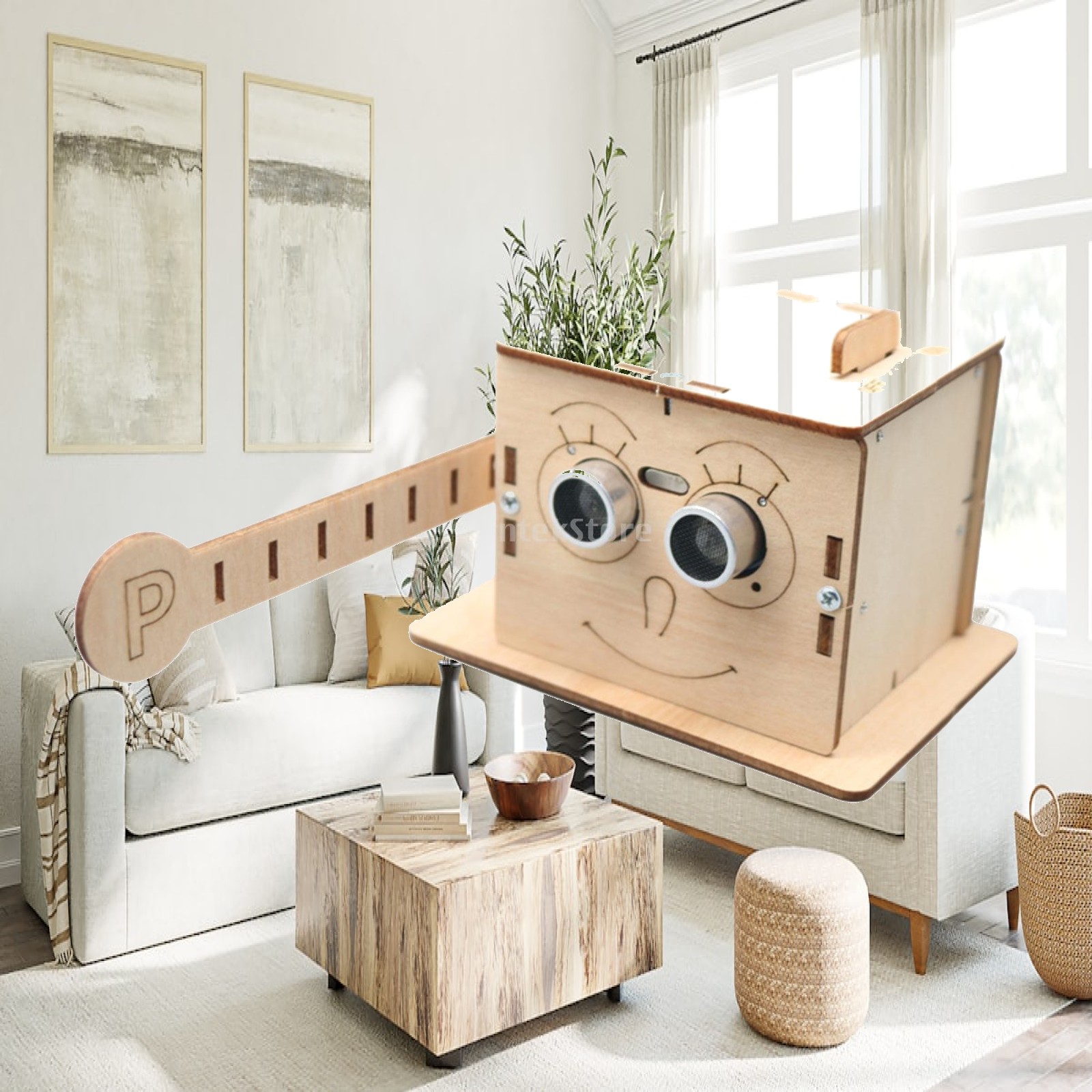 Wooden Toy Kit Smart Barrier G - Diy Electronics Kids 评论和价格