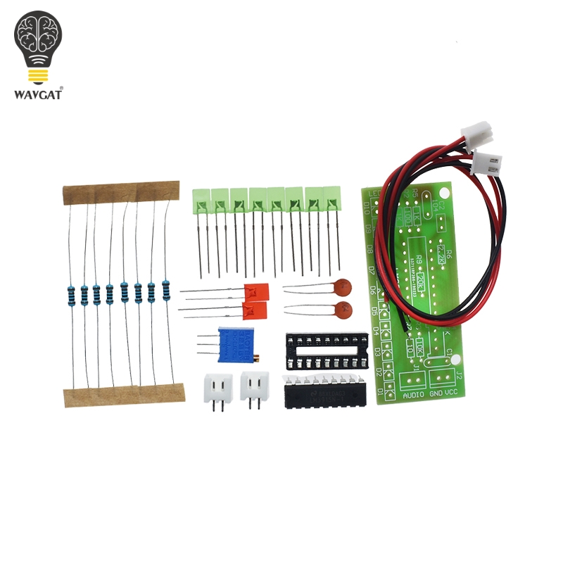 LM3915 DC 9V-12V 10 LED Sound  - Diy Audio Electronics Kit 评论和价格