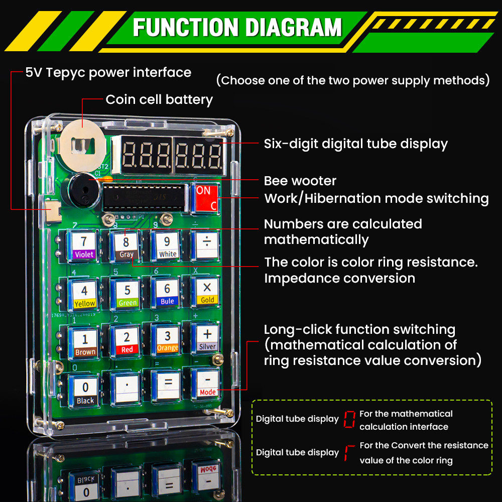 DIY Calculator Electronic Prod - Diy Electronics Game 评论和价格