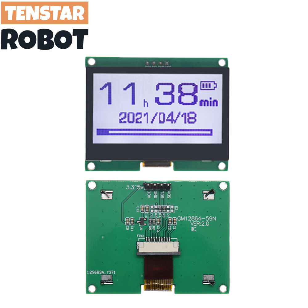 TENSTAR 12864-59N IIC 4P LCD M - I2C Lcd Display 评论和价格